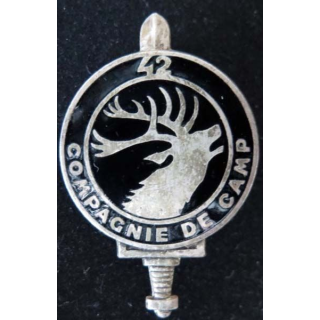 Insigne métal de la 42° Compagnie de Camp MUNSINGEN DRAGO PARIS G.1807