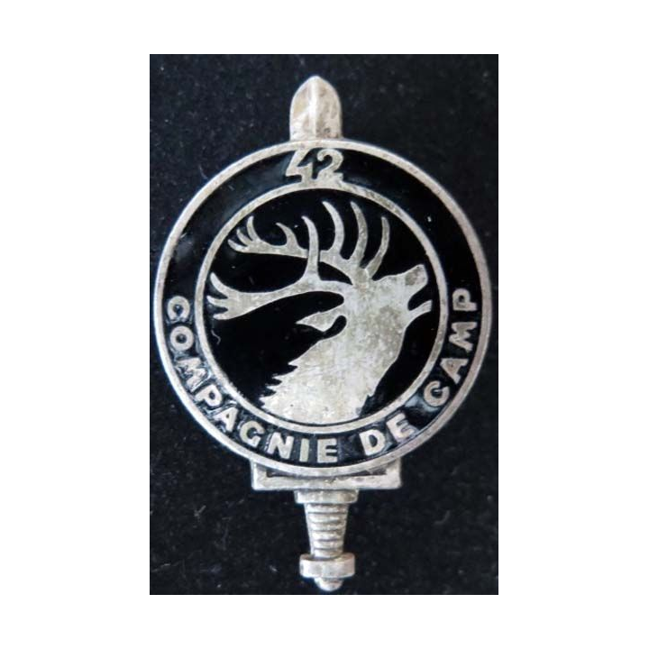 Insigne métal de la 42° Compagnie de Camp MUNSINGEN DRAGO PARIS G.1807