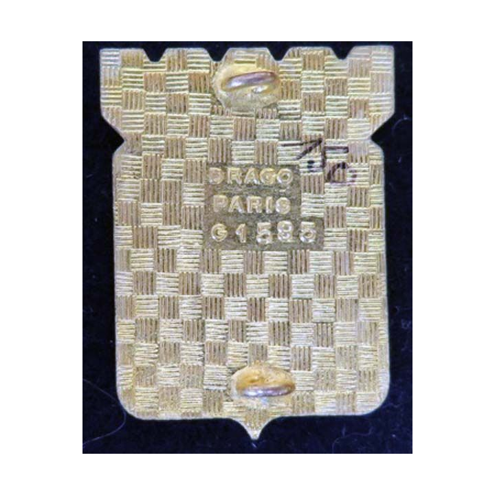 Insigne métal de la 1° cie de QG des TDM DRAGO PARIS G. 1585 en émail