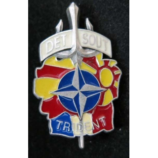 Insigne du DET SOUT TRIDENT KFOR Kumanovo-Macédoine FIA