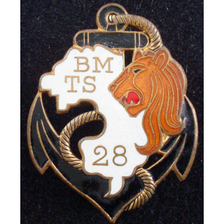 Insigne du 28° Bataillon de Marche de Tirailleurs Sénégalais DRAGO OM