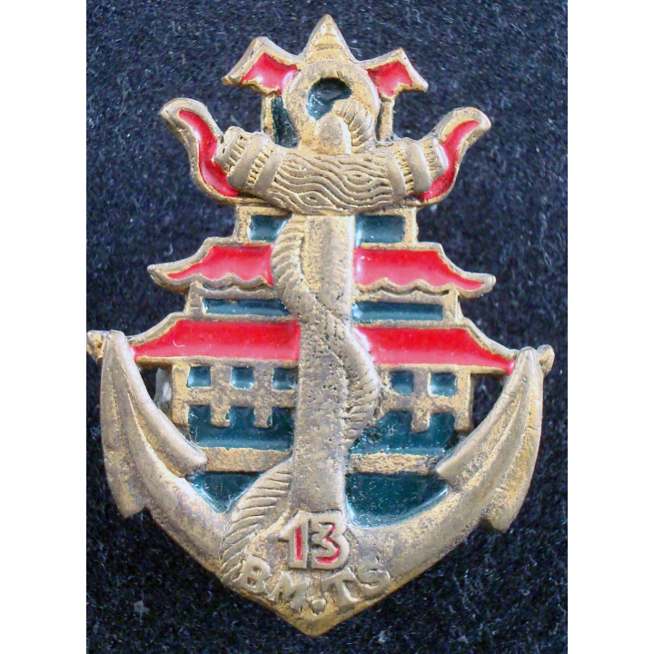 Insigne du 13° Bataillon de Marche de Tirailleurs Sénégalais Local