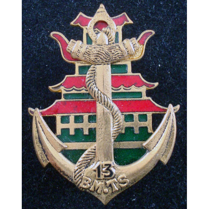 Insigne du 13° Bataillon de Marche de Tirailleurs Sénégalais DRAGO OM
