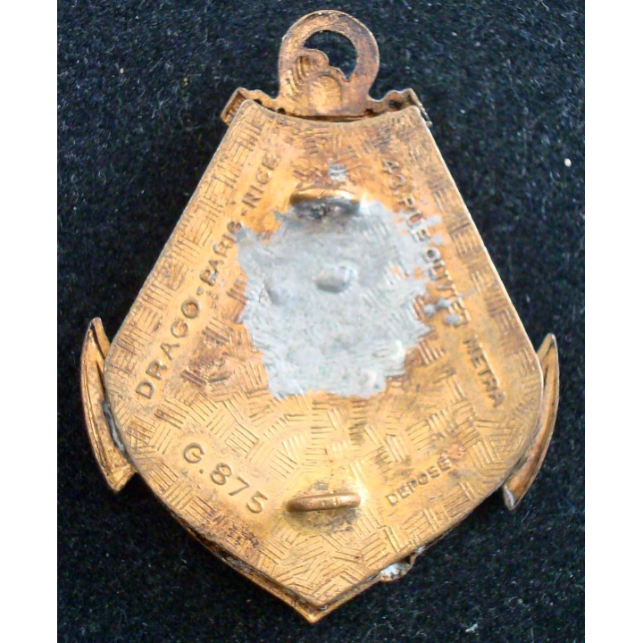 Insigne du Bataillon de Marche N° 1 / AOF DRAGO O M Déposé G. 875