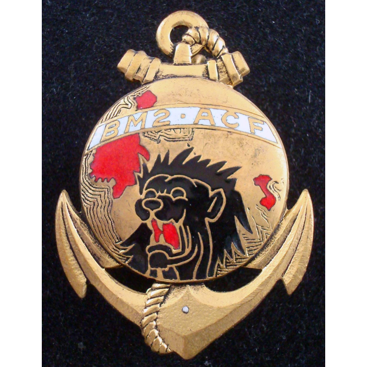Insigne du Bataillon de Marche N° 2 / ACF DRAGO O M Déposé G. 893