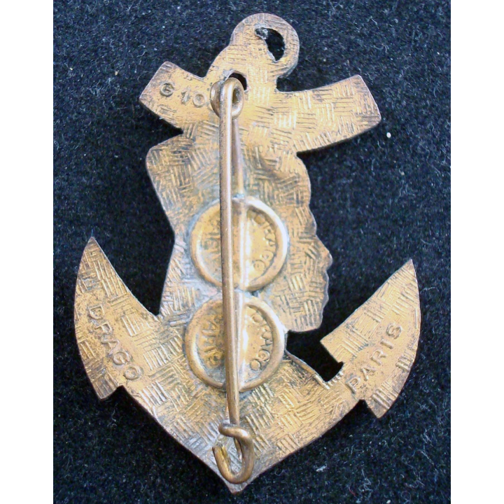 Insigne du 1° Bataillon de Tirailleurs Sénégalais DRAGO PARIS G. 1080
