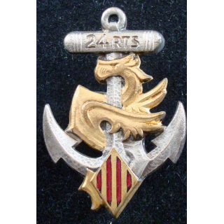Insigne du 24° Régiment de Tirailleurs Sénégalais DRAGO PARIS