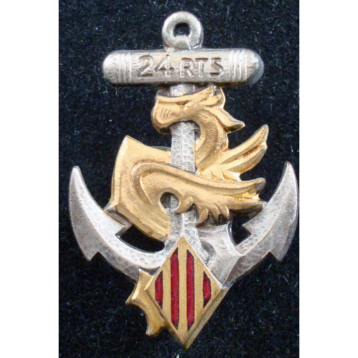 Insigne du 24° Régiment de Tirailleurs Sénégalais DRAGO PARIS