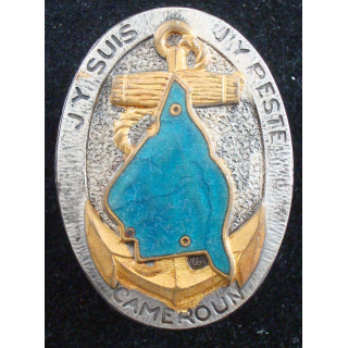 Insigne du Bataillon de Tirailleurs du Cameroun DRAGO BERANGER émail
