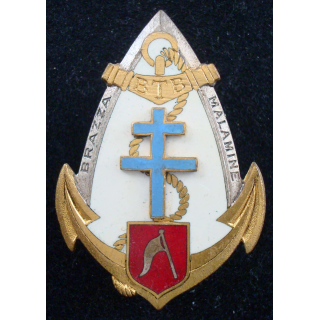 Insigne du Bataillon de Tirailleurs de Brazzaville DRAGO G. 1196