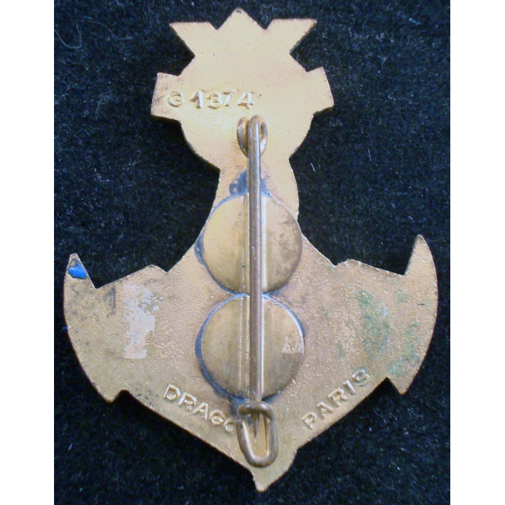 Insigne de la 13° Compagnie Saharienne Portée Africaine DRAGO émail