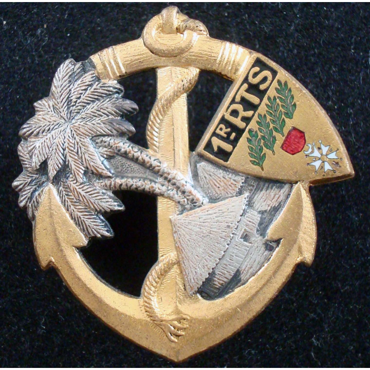 Insigne du 1° Régiment de Tirailleurs Sénégalais DRAGO ROMAINVILLE