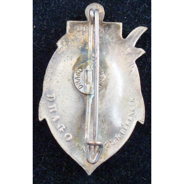 Insigne du 8° Régiment de Tirailleurs Sénégalais DRAGO BERANGER émail