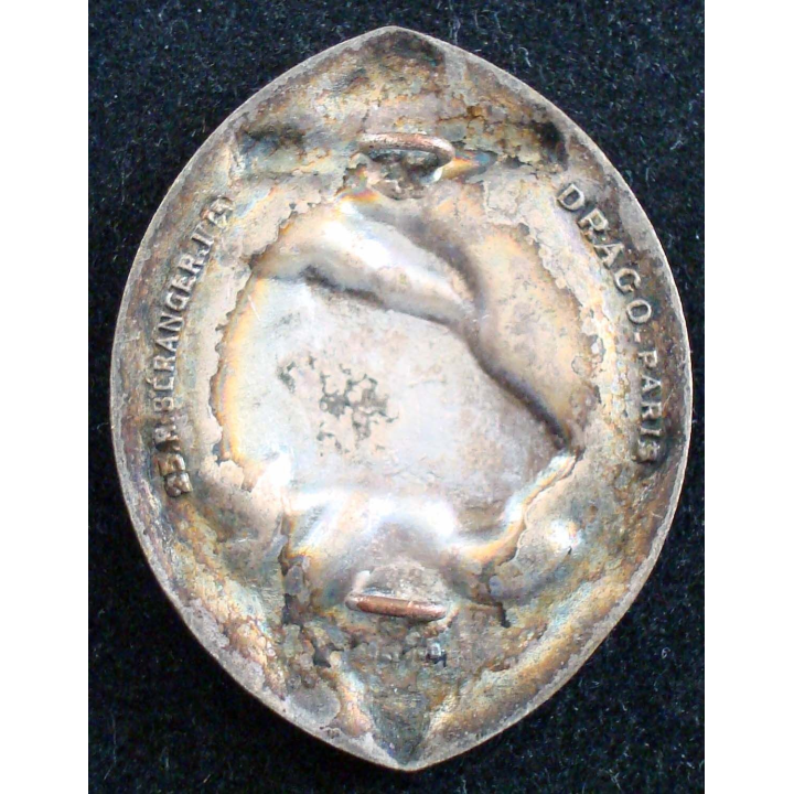 Insigne du 5° Régiment de Tirailleurs Sénégalais DRAGO BERANGER Déposé