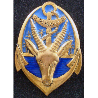 Insigne du Bataillon Autonome du Soudan Ouest DRAGO O METRA G. 856
