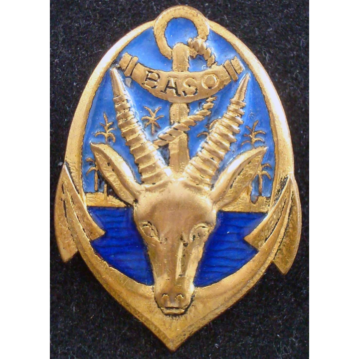 Insigne du Bataillon Autonome du Soudan Ouest DRAGO O METRA G. 856