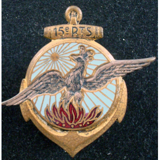 Insigne 15° Régiment de Tirailleurs Sénégalais DRAGO ROMAINVILLE H.315