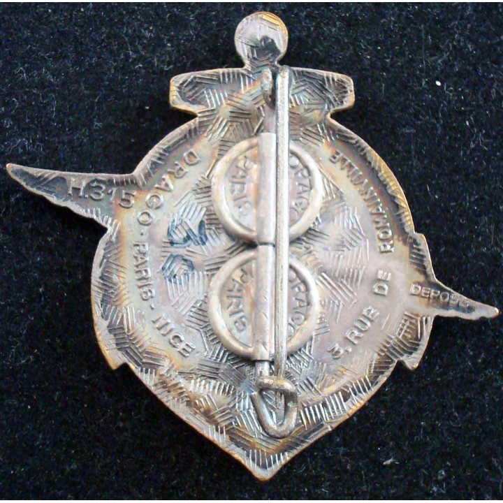 Insigne 15° Régiment de Tirailleurs Sénégalais DRAGO ROMAINVILLE H.315