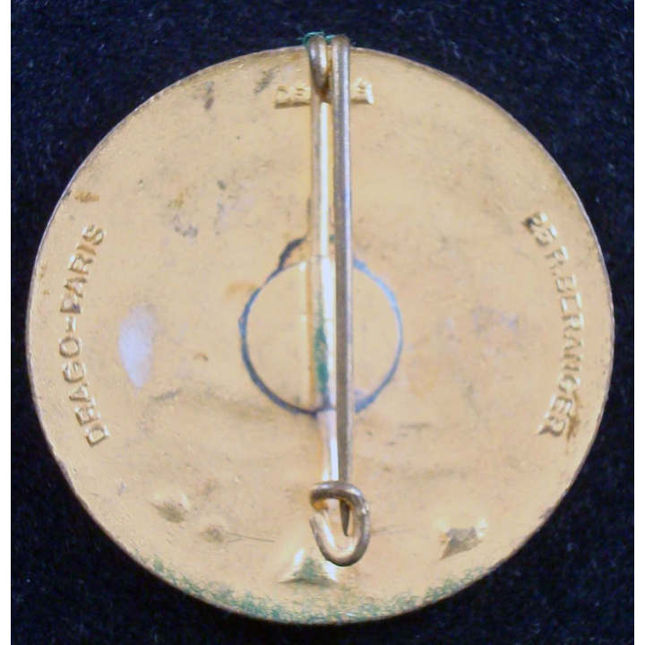 Insigne du 6° Régiment de Tirailleurs Sénégalais DRAGO BERANGER Déposé