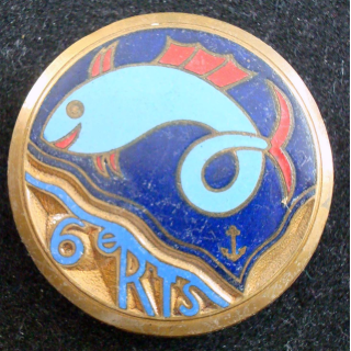 Insigne du 6° Régiment de Tirailleurs Sénégalais COURTOIS PARIS émail