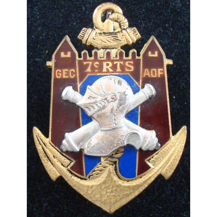 Insigne Groupe d’Escadrons de Chars de L’A.O.F 7° RTS DRAGO O METRA
