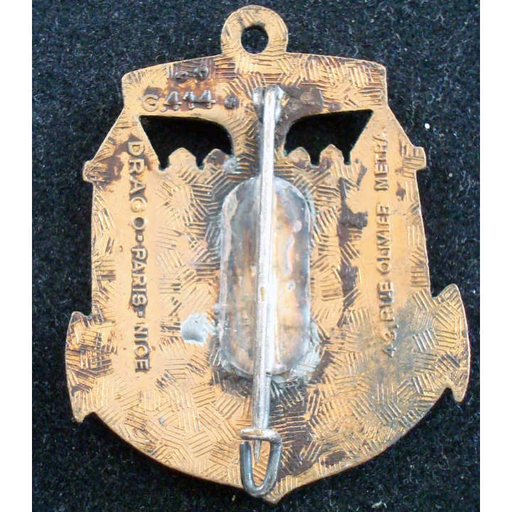 Insigne 7° Régiment de Tirailleurs Sénégalais DRAGO O METRA G. 414