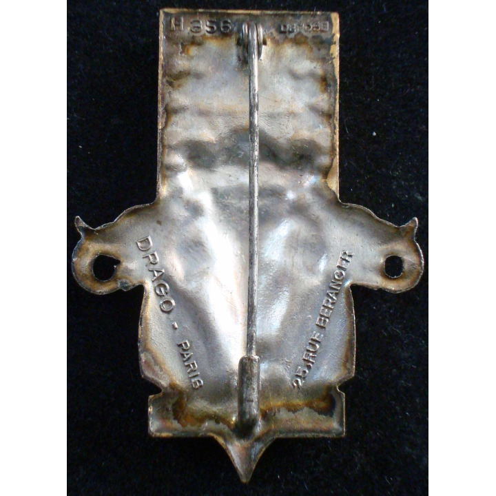 Insigne 4° Bataillon de Chasseurs Laotiens Drago Beranger H. 356 émail