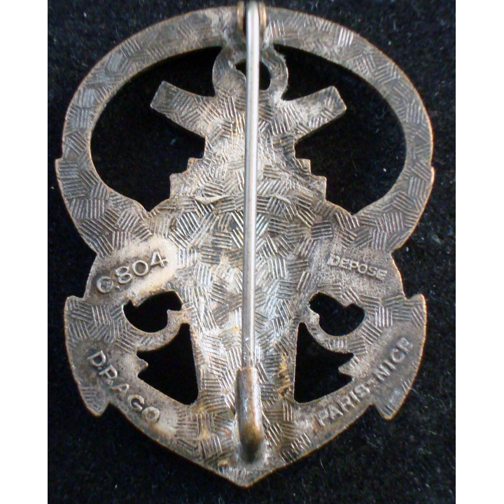 Insigne 7° Bataillon de Chasseurs Laotiens Drago Paris G. 804 en émail