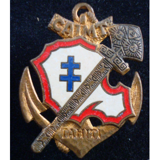 Compagnie Autonome d’Infanterie de Marine de TAHITI Drago Paris émail