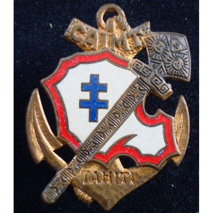 Compagnie Autonome d’Infanterie de Marine de TAHITI Drago Paris émail
