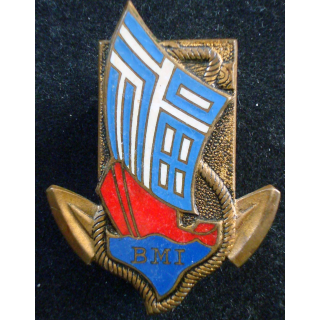 Insigne Bataillon de Marche Indochinois Drago Beranger H. 691 en émail