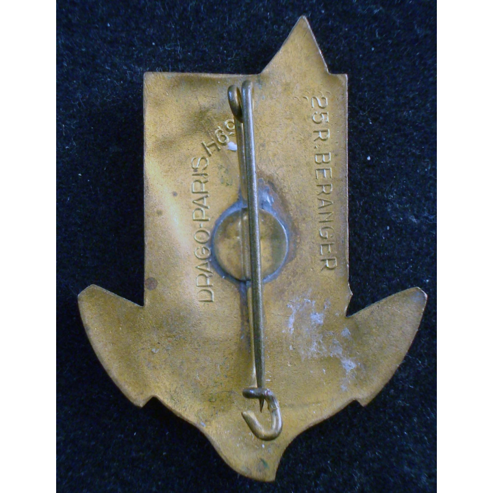 Insigne Bataillon de Marche Indochinois Drago Beranger H. 691 en émail