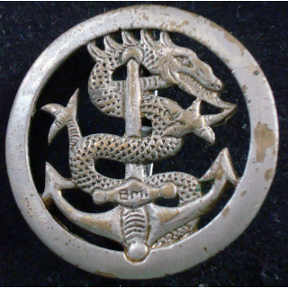 Insigne de béret Bataillon de Marche Indochinois fabrication locale