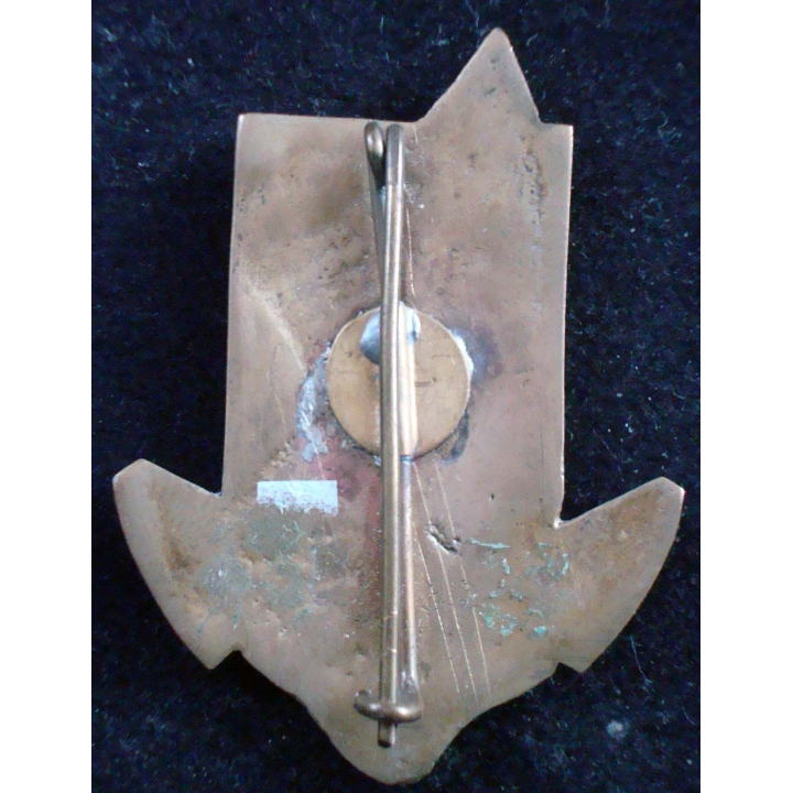 Insigne Bataillon de Marche Indochinois fabrication locale peint