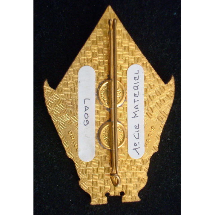 Insigne 1° Compagnie Moyenne de Réparation du Matériel Laotienne Drago