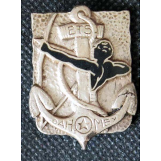 Insigne métallique du bataillon de Tirailleurs Sénégalais Dahomey