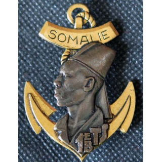 Insigne du 1° Bataillon de Tirailleurs Sénégalais Somalie