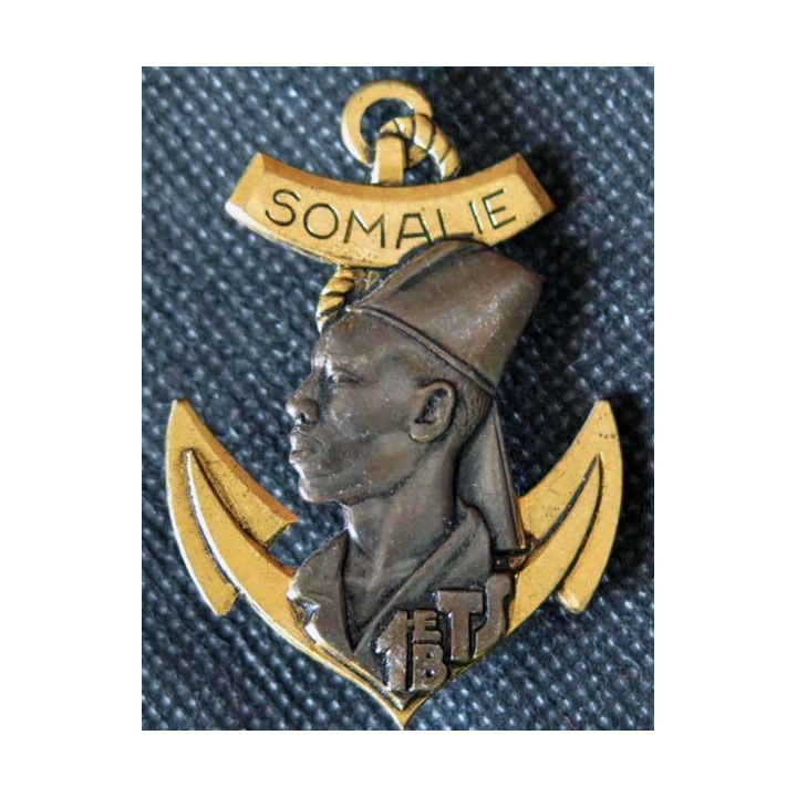 Insigne du 1° Bataillon de Tirailleurs Sénégalais Somalie