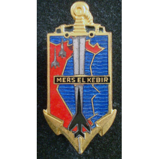 insigne Base Stratégique MERS EL KEBIR Drago Paris G. 1992 en émail