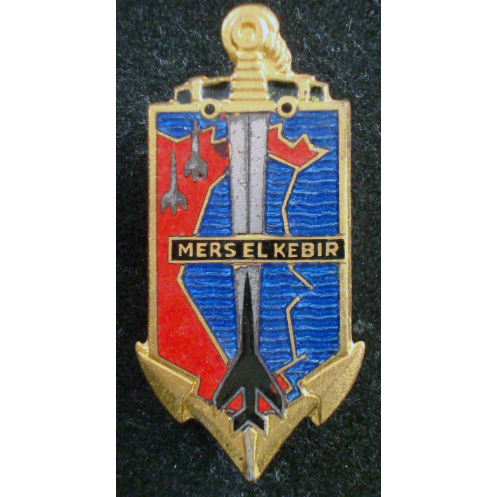 insigne Base Stratégique MERS EL KEBIR Drago Paris G. 1992 en émail