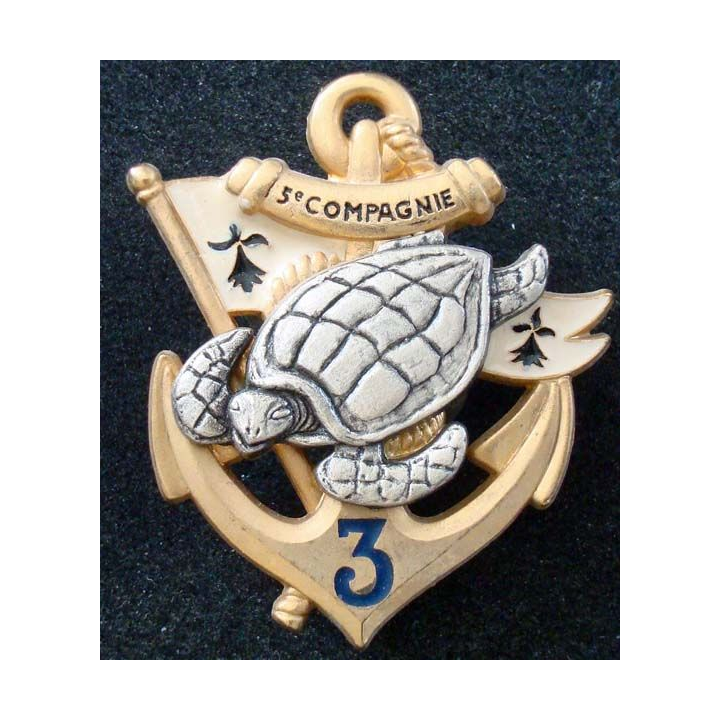 Insigne 3° Régiment d'Infanterie de Marine 5° Cie ARTHUS BERTRAND