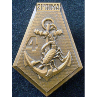 21° Régiment d'Infanterie de Marine 4° Escadron BALME SAUMUR bronze