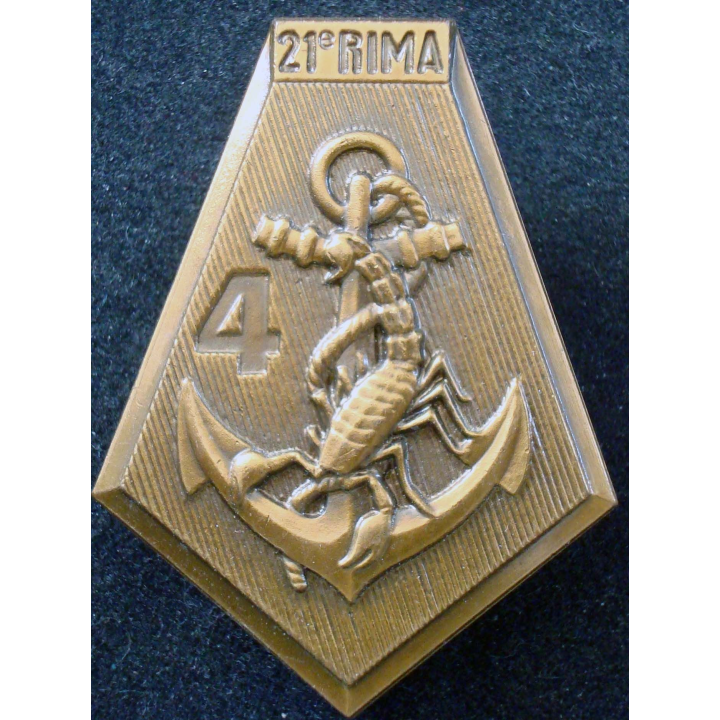 21° Régiment d'Infanterie de Marine 4° Escadron BALME SAUMUR bronze