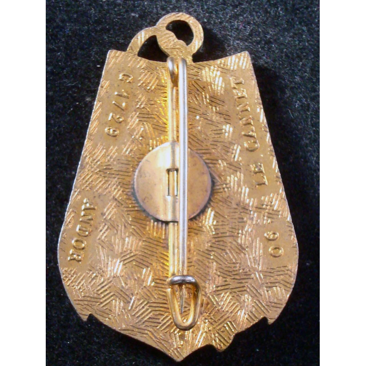 Insigne du 43° Régiment d'Infanterie de Marine ANDOR en émail