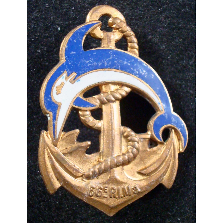 66° Régiment d'Infanterie de Marine DRAGO PARIS H. 783 en émail