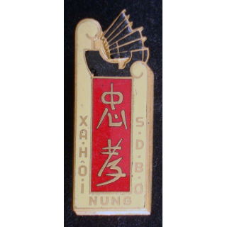insigne métallique du XA. HOI NUNG S.D.B.O Nung fabrication DRAGO PARIS
