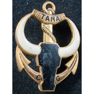 Insigne Compagnie de Garnison TANANARIVE Drago O Métra Déposé H.782