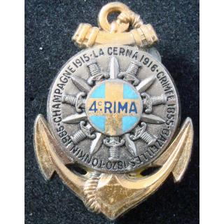 Insigne 4° Régiment d'Infanterie de Marine Drago Paris H. 763