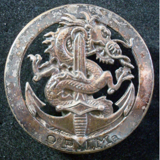 Insigne béret du 9° Régiment d'Infanterie de Marine Drago Paris