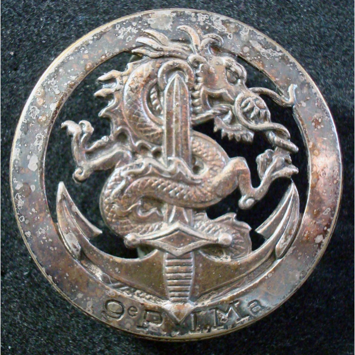 Insigne béret du 9° Régiment d'Infanterie de Marine Drago Paris